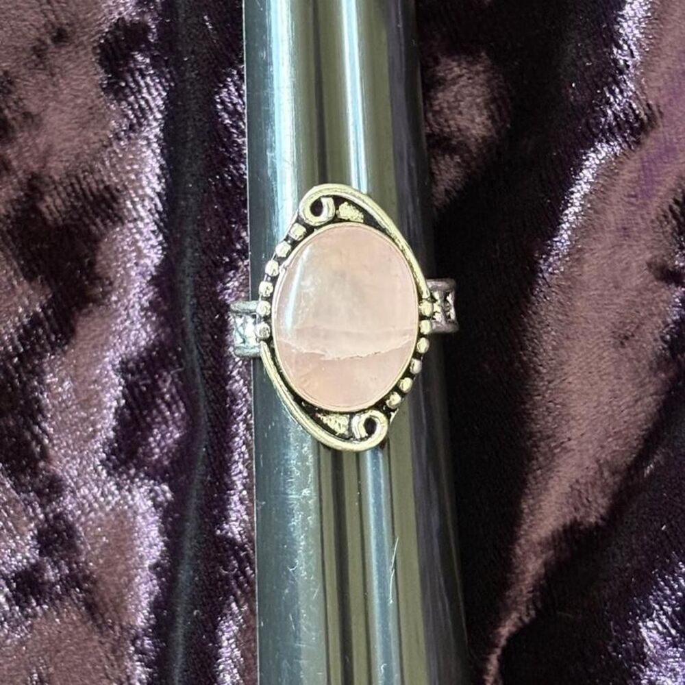 Genuine Rose Quartz Ring